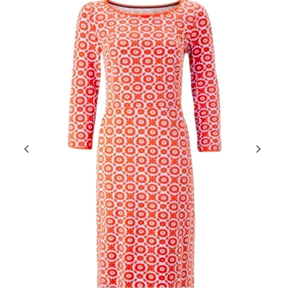 NWT Boden Jessie Jersey Dress In Cheery Daisy Chain Print size 6 - Picture 3 of 13